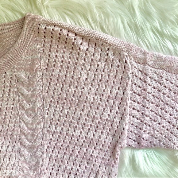 The HARLOW Sweater GARAGE sugar pink cable knit - Picture 5 of 8